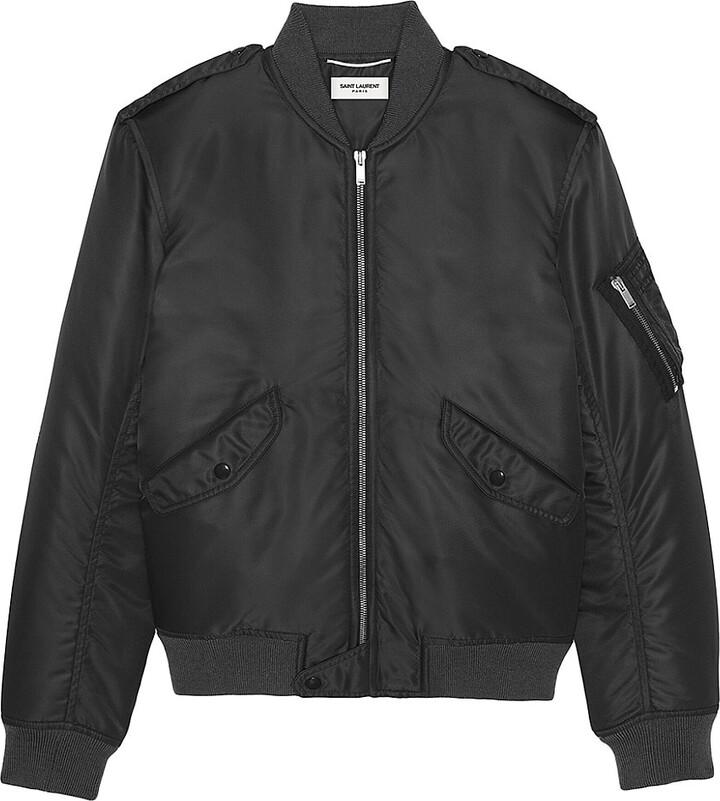 Saint Laurent Bomber Jacket In Nylon ShopStyle