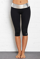 Thumbnail for your product : Forever 21 Metallic Waistband Performance Capris