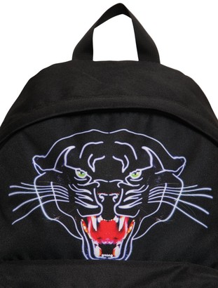 Marcelo Burlon County of Milan Panther Printed Nylon Canvas Backpack