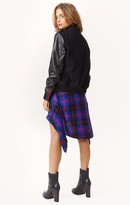 Thumbnail for your product : Etienne marcel VARSITY JACKET WITH LEATHER SLEEVES