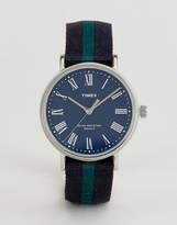 Thumbnail for your product : Timex Fairfield Avenue Reversible Nato Watch With Blue Dial Exclusive To Asos