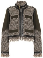 Thumbnail for your product : Sacai Wool-blend tweed jacket