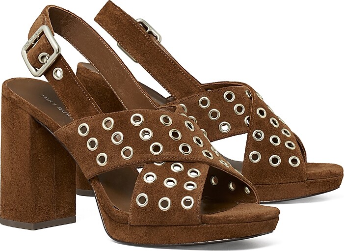 Tory Burch Women's Cross Band Suede Sandals