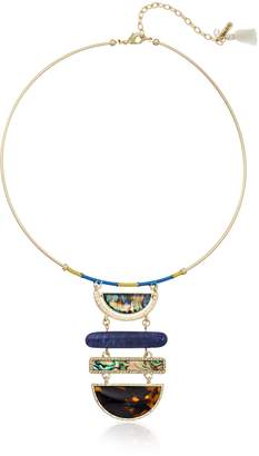 lonna & lilly Modern Abalone" Coil Pendant Necklace, 10"