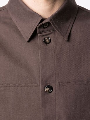 Bottega Veneta Slit-Pocket Short-Sleeve Shirt