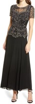 Thumbnail for your product : Pisarro Nights Embellished Mesh Bodice Evening Gown