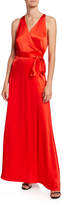 Thumbnail for your product : Diane von Furstenberg Sleeveless Floor-Length Wrap Dress