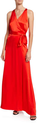 Diane von Furstenberg Sleeveless Floor-Length Wrap Dress