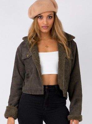 Dax Princess Polly New Women's Delevingne Sherpa Jacket