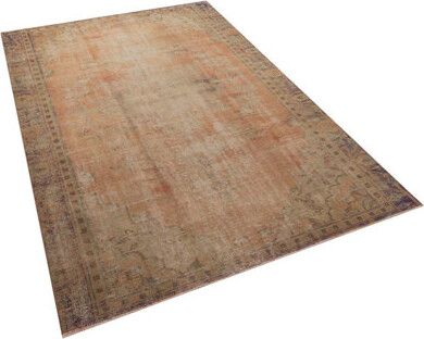 Rugpera Hand-Knotted Wool Turkish Brown Oriental Vintage Area Rug