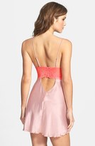Thumbnail for your product : Betsey Johnson 'Sexy' Lace & Satin Slip