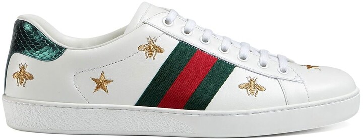 Gucci Ace embroidered sneakers - ShopStyle