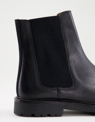 H By Hudson chelsea boots in black leather
