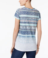 Thumbnail for your product : Style&Co. Style & Co Faded-Print T-Shirt, Created for Macy's