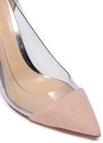 Thumbnail for your product : Gianvito Rossi 'Plexi' clear PVC suede and leather pumps