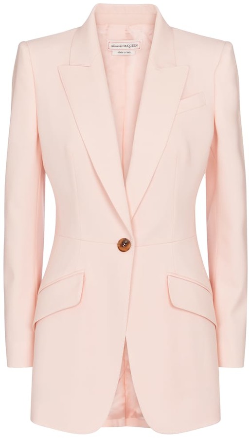 baby pink blazer womens