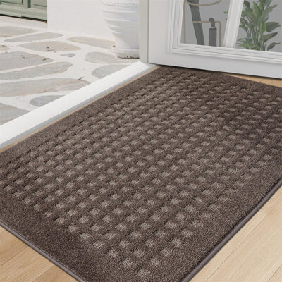 Latitude Run Absorbent Dog Door Mat for Muddy Paws Non-Slip Washable Indoor Rug Dirt Trapper Entryway Mat 32\