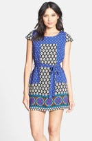 Thumbnail for your product : Collective Concepts Short Sleeve Print Shift Dress