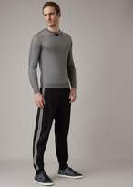 Thumbnail for your product : Giorgio Armani Virgin Wool Sweater With Two-Tone Chevron Intarsia