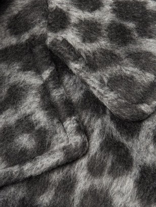 MICHAEL Michael Kors Leopard Jacquard Cocoon Coat