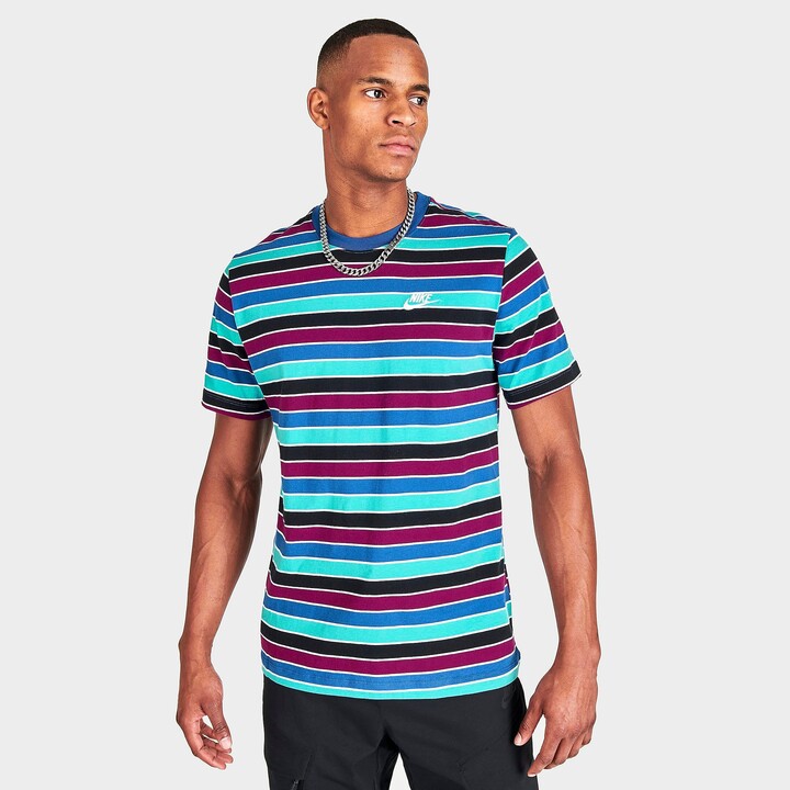 Nike Men's Sportswear Club Striped T-Shirt - ShopStyle