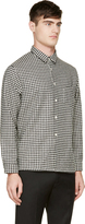 Thumbnail for your product : Ami Alexandre Mattiussi Black & White Wool Houndstooth Shirt