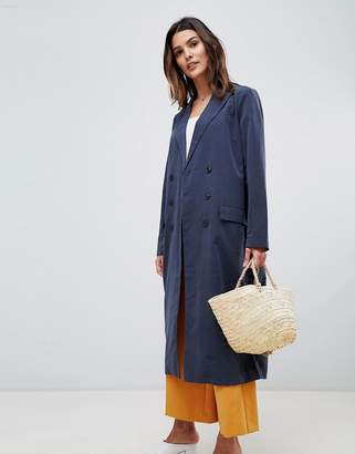 Vila double breasted trench coat