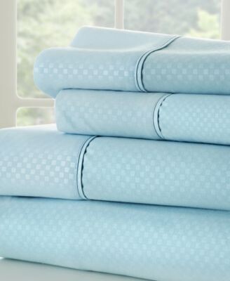 IENJOY HOME Expressed In Embossed Checkered Sheet Sets