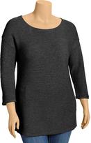 Thumbnail for your product : Old Navy Women's Plus Rib-Knit Scoop-Neck Sweaters