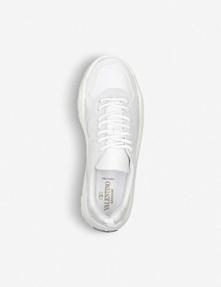 valentino garavani leather bansi sneakers