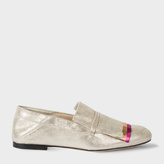 Thumbnail for your product : Paul Smith Women's Metallic Suede 'Freya' Loafers With Coloured Fringing