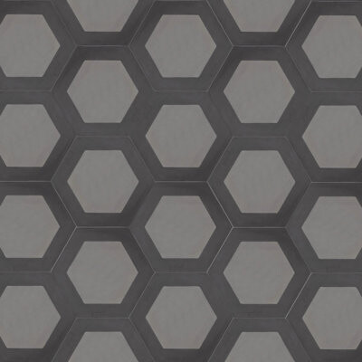 Tesselle Honeycomb 8" x 9" Cement Patterned/Concrete Look Wall & Floor Tile