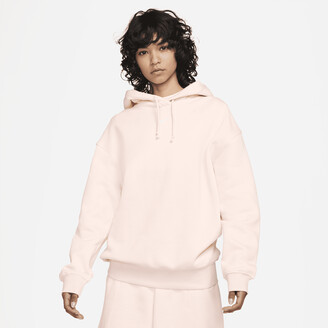 Nike Women's Sportswear Collection Essentials Oversized Fleece Hoodie in  Pink - ShopStyle