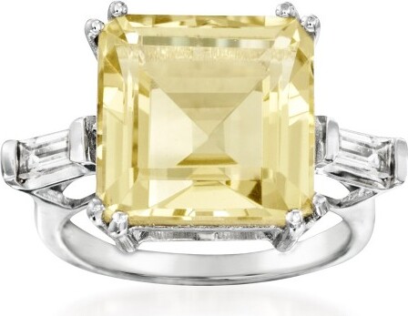 Ross-Simons Ross-Simons10.60ct.t.w.LemonandWhiteTopazRinginSterlingSilverSize6