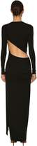 Thumbnail for your product : Alexandre Vauthier Cut Out Stretch Jersey Long Dress