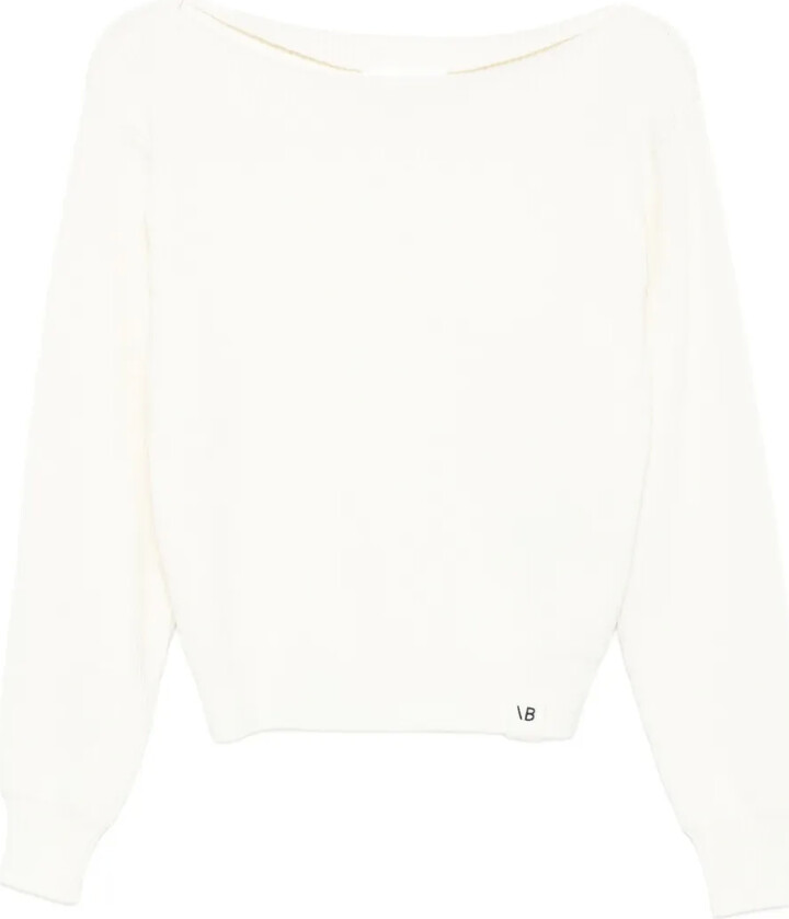 Victoria Beckham Boat-Neck Ribbed Sweater
