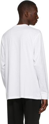 Burberry White Monogram Atherton Long Sleeve T-Shirt