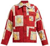 Thumbnail for your product : Bode - Patchwork Single-breasted Cotton Jacket - Womens - Red Multi