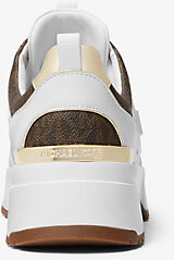 Michael Kors Cosmo Logo and Faux Leather Trainer - ShopStyle Sneakers &  Athletic Shoes