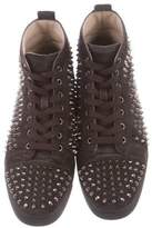 Thumbnail for your product : Christian Louboutin Louis Spike Flat Sneakers