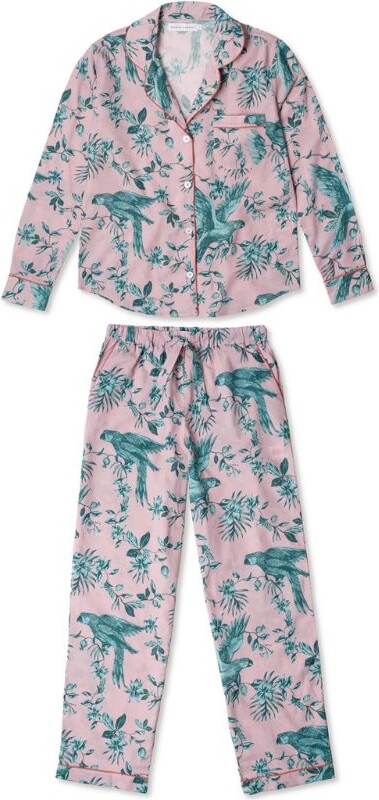 Desmond & Dempsey Bromley Parrot Long-Sleeved Pyjama Set - ShopStyle Pajamas