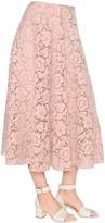 Valentino Cotton Blend Lace Skirt 
