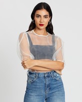Thumbnail for your product : Topshop Organza Cocoon Top