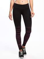 Thumbnail for your product : Old Navy Mid-Rise Textured-Print Compression Leggings for Women