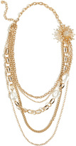 Thumbnail for your product : RJ Graziano Crystal Burst Necklace in Gold Gr. ONE SIZE