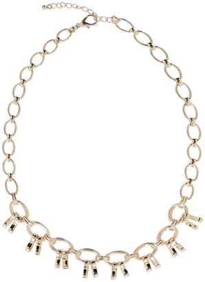 Yours Clothing Gold Chain Trim Statement Necklace