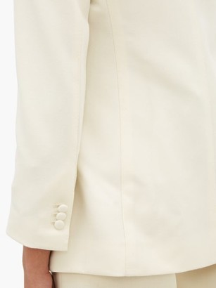 Giuliva Heritage Collection Claudia Frog-button Shawl-collar Wool Jacket - Ivory
