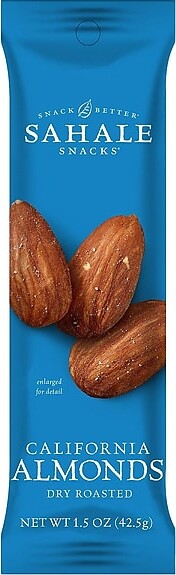 Sahale Snacks Dry Roasted Almonds, 1.5 oz., 18 Bags/Pack (SMU00329)