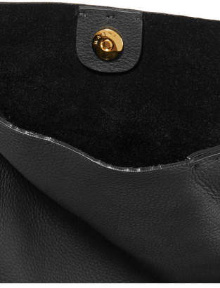 Marni Maxi Strap Textured-leather Tote - Black
