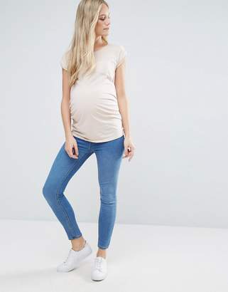 New Look Maternity Under The Bump Blue Jegging